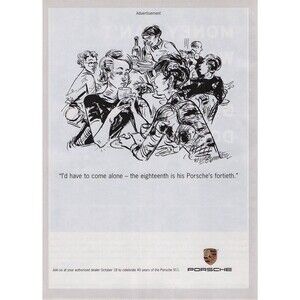 Porsche 911 Anniversary 2003 Magazine Page Photo Print Ad Pinup Poster Car